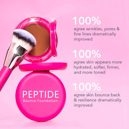 Final 3 Hours: 60%OFF-Peptide Bounce Foundation with Brush